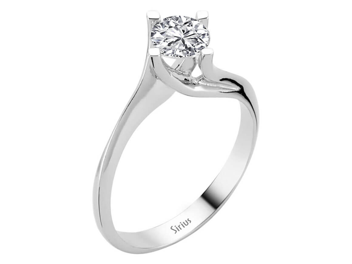 0,73 Karat Diamant Solitär Ring – handgefertigter Diamantschmuck aus Feingold | Sirius Diamant