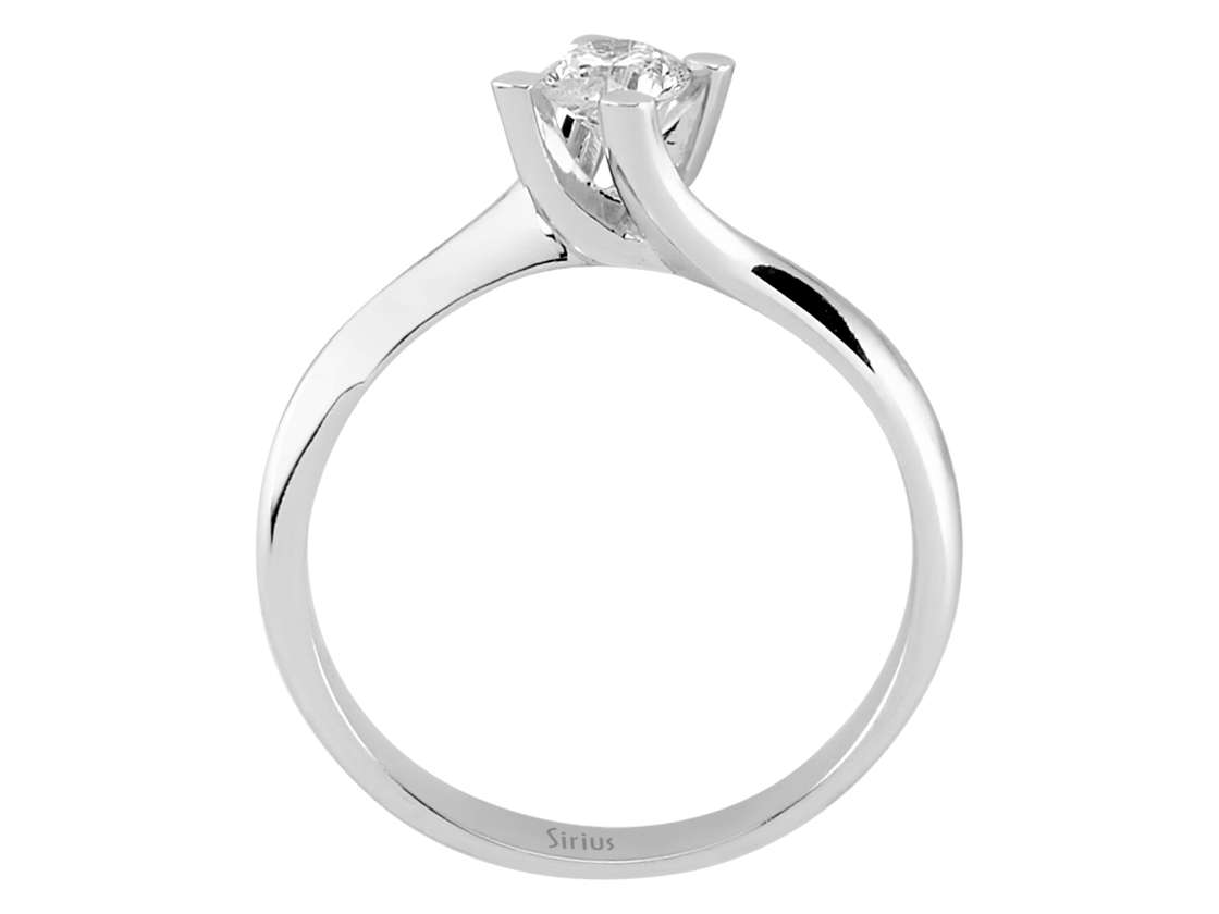 0,31 Karat Diamant Solitär Ring - handgefertigter Diamantschmuck aus Feingold | Sirius Diamant