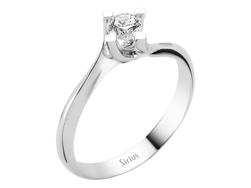 0,31 Karat Diamant Solitär Ring - handgefertigter Diamantschmuck aus Feingold | Sirius Diamant