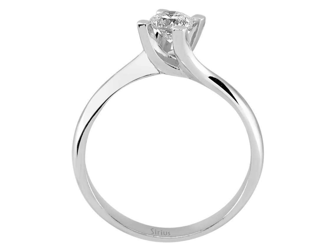 0,38 Karat Diamant Solitär Ring - handgefertigter Diamantschmuck aus Feingold | Sirius Diamant
