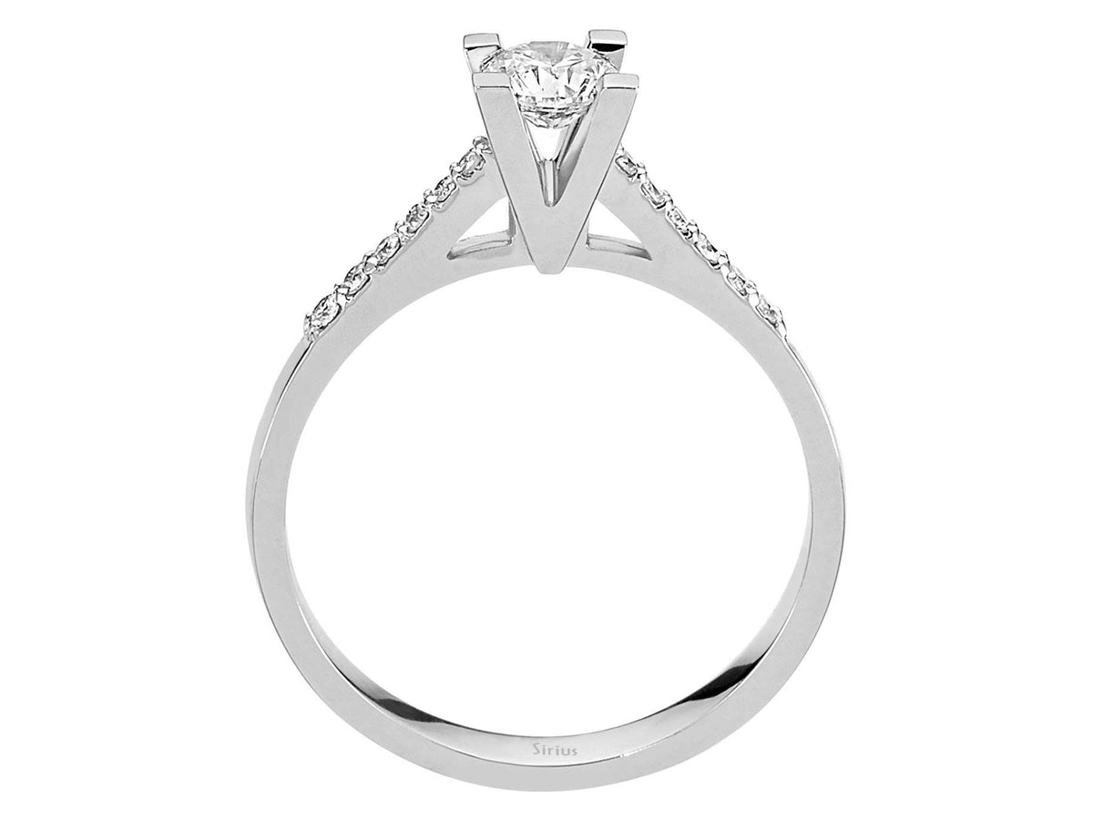 0,53 Gesamntkarat Diamant Solitär Ring – handgefertigter Diamantschmuck aus Feingold | Sirius Diamant