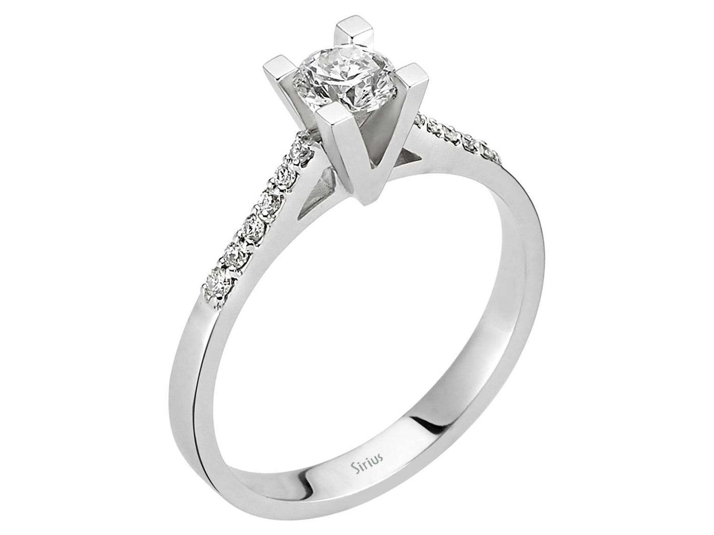 0.53 total carat diamond solitaire ring