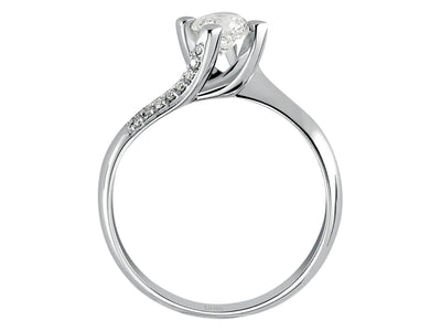 0.46 total carat diamond solitaire ring