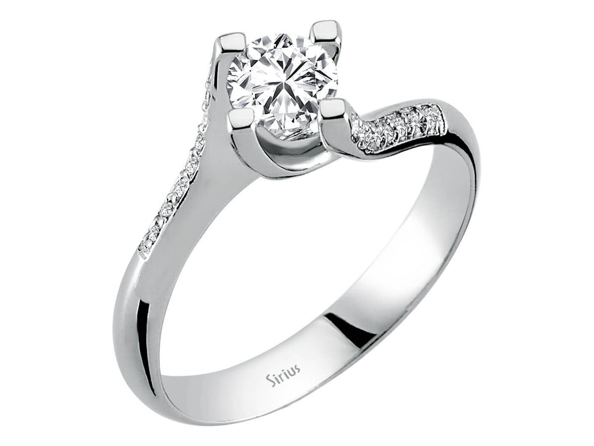 0,46 Gesamtkarat Diamant Solitär Ring – handgefertigter Diamantschmuck aus Feingold | Sirius Diamant