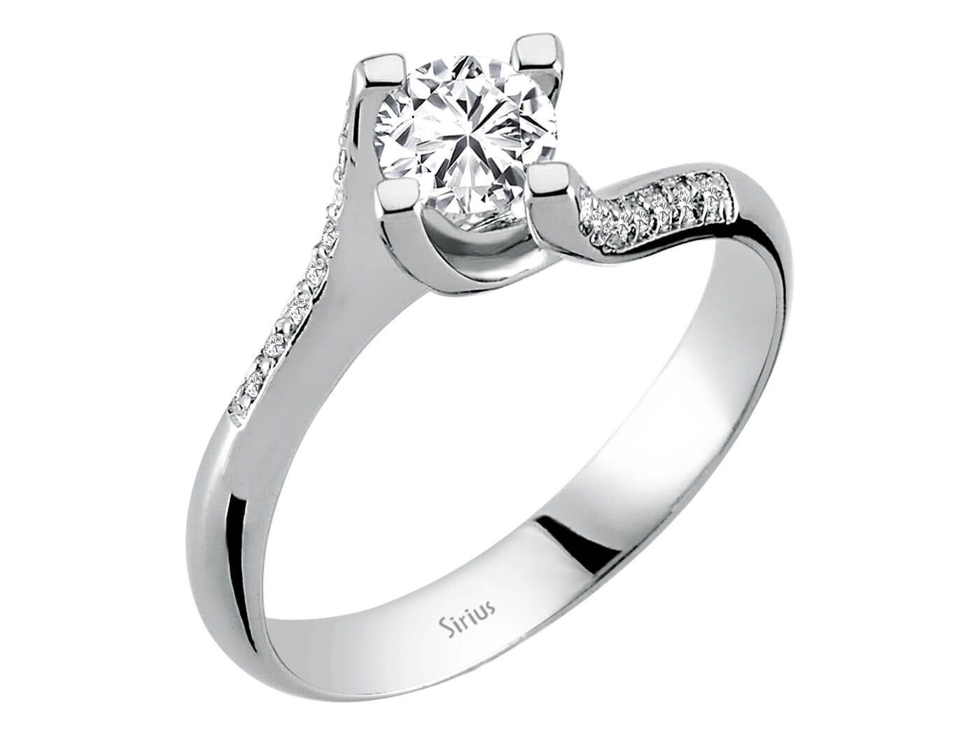 0.46 total carat diamond solitaire ring