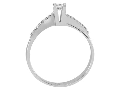 0.16 total carat diamond solitaire ring