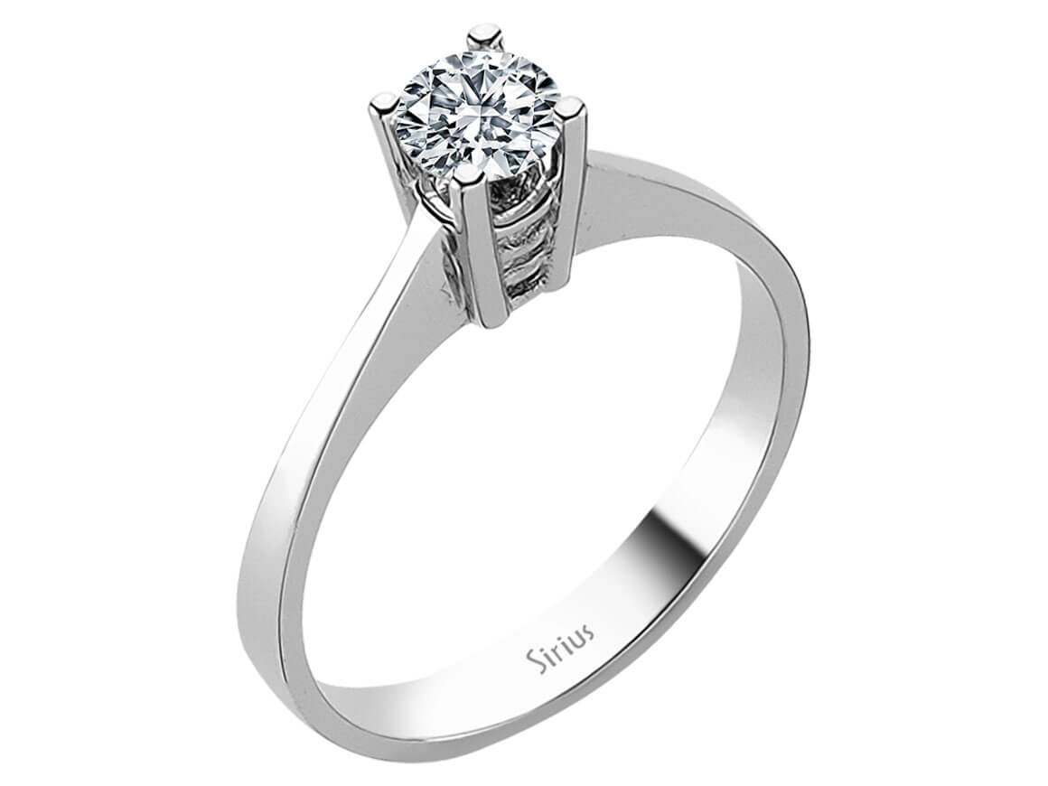 0,40 Karat Diamant Solitär Ring – handgefertigter Diamantschmuck aus Feingold | Sirius Diamant