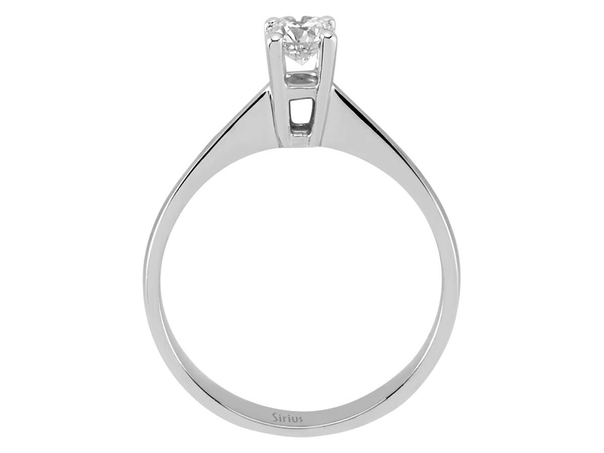 0,30 Karat Diamant Solitär Ring - handgefertigter Diamantschmuck aus Feingold | Sirius Diamant