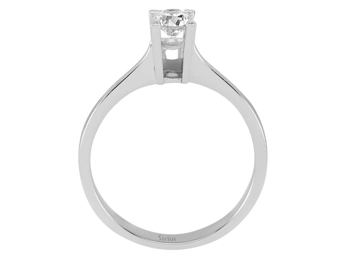 0,31 Karat Diamant Solitär Ring - handgefertigter Diamantschmuck aus Feingold | Sirius Diamant