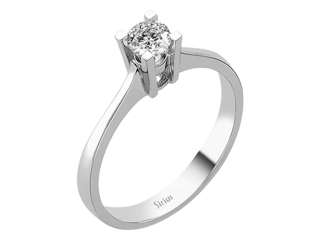 0,31 Karat Diamant Solitär Ring - handgefertigter Diamantschmuck aus Feingold | Sirius Diamant
