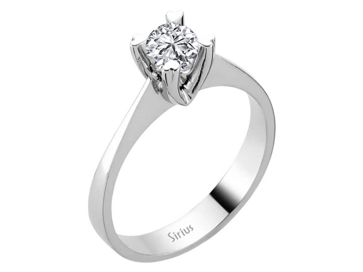 0,36 Karat Diamant Solitär Ring - handgefertigter Diamantschmuck aus Feingold | Sirius Diamant