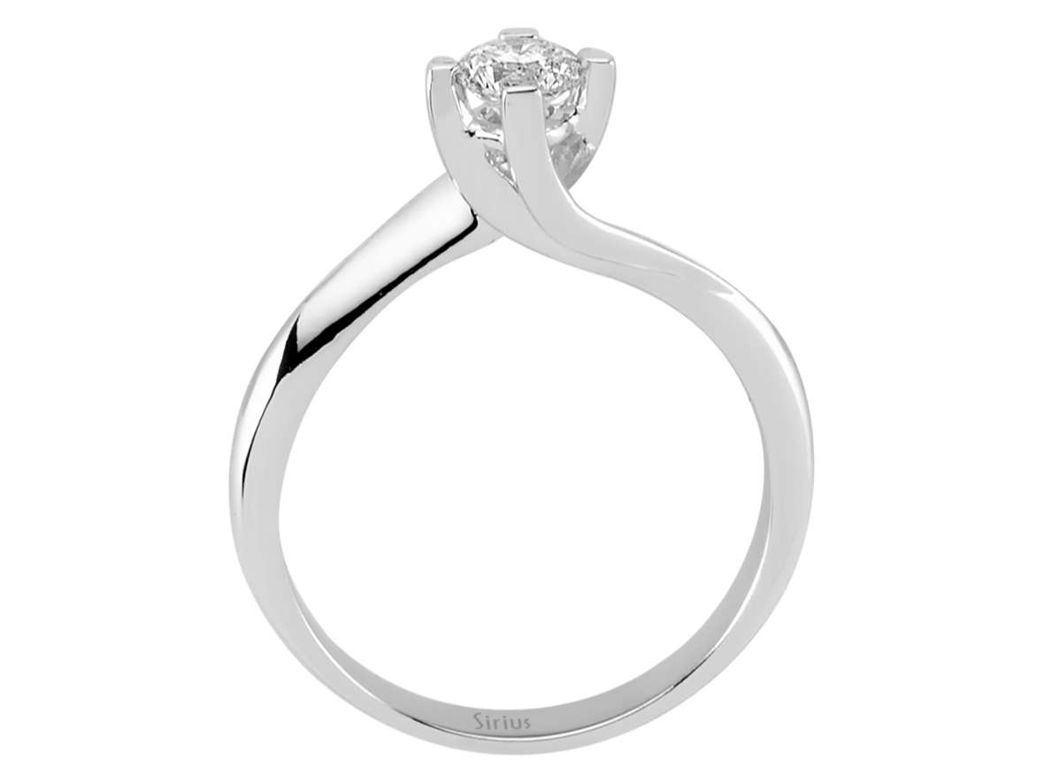 0,35 Karat Diamant Solitär Ring - handgefertigter Diamantschmuck aus Feingold | Sirius Diamant