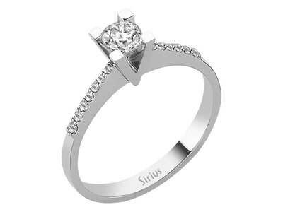 0.41 total carat diamond solitaire ring
