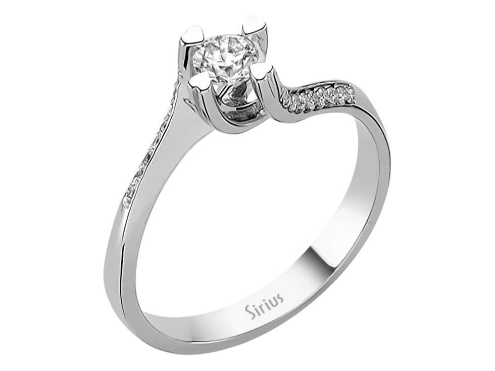 0,29 Gesamtkarat Diamant Solitär Ring - handgefertigter Diamantschmuck aus Feingold | Sirius Diamant