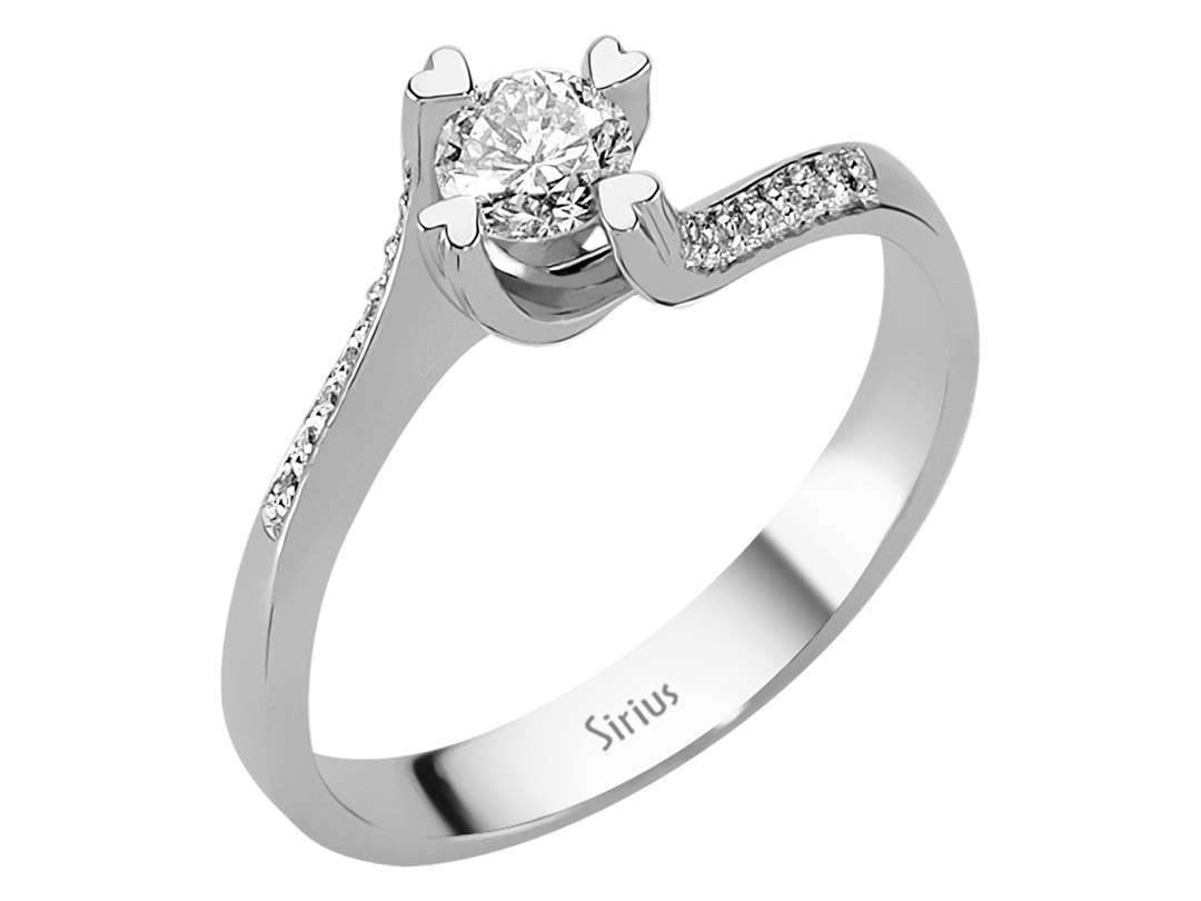 0,40 Gesamtkarat Diamant Solitär Ring - handgefertigter Diamantschmuck aus Feingold | Sirius Diamant