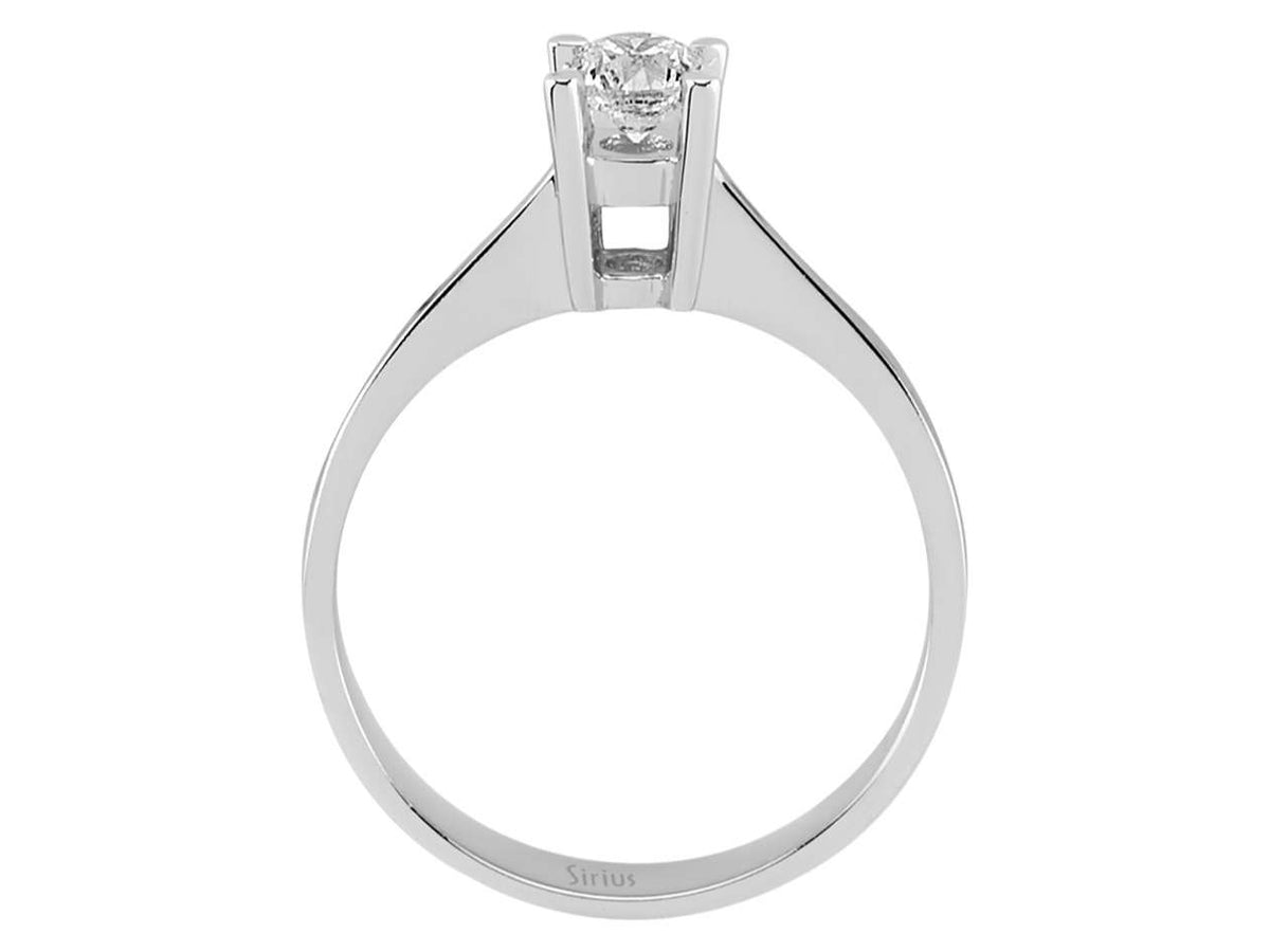 0,39 Karat Diamant Solitär Ring - handgefertigter Diamantschmuck aus Feingold | Sirius Diamant
