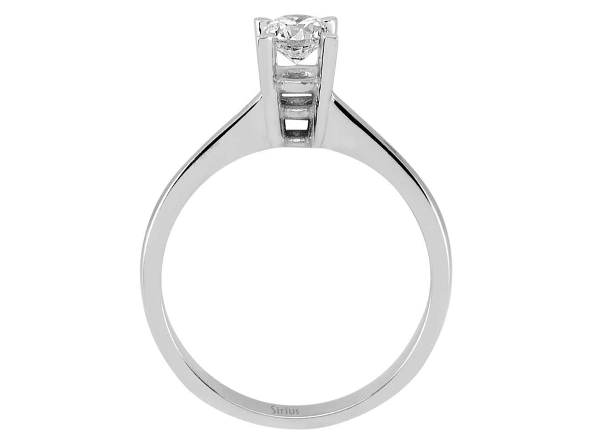 0,50 Karat Diamant Solitär Ring - handgefertigter Diamantschmuck aus Feingold | Sirius Diamant