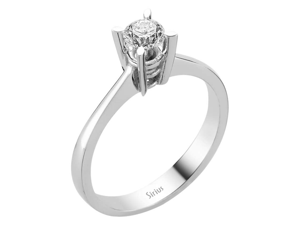 0,50 Karat Diamant Solitär Ring - handgefertigter Diamantschmuck aus Feingold | Sirius Diamant