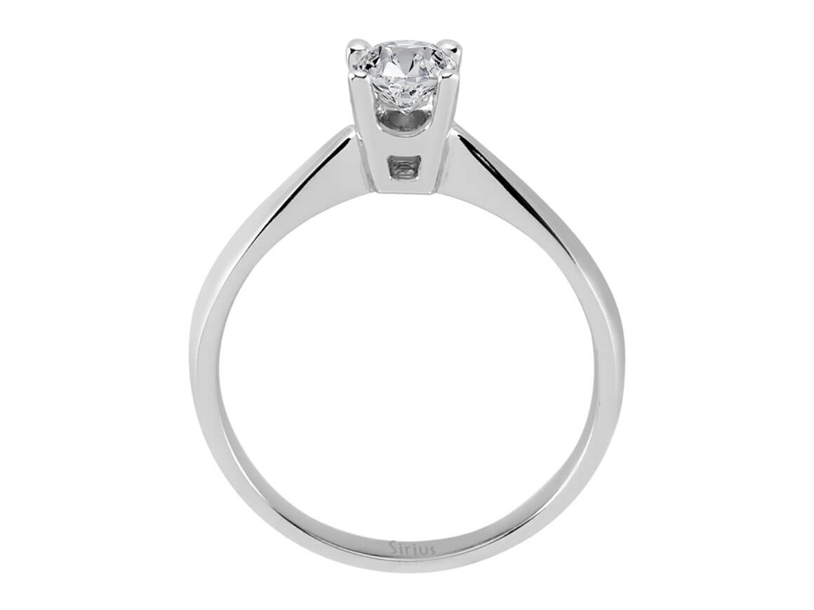0,41 Karat Diamant Solitär Ring - handgefertigter Diamantschmuck aus Feingold | Sirius Diamant