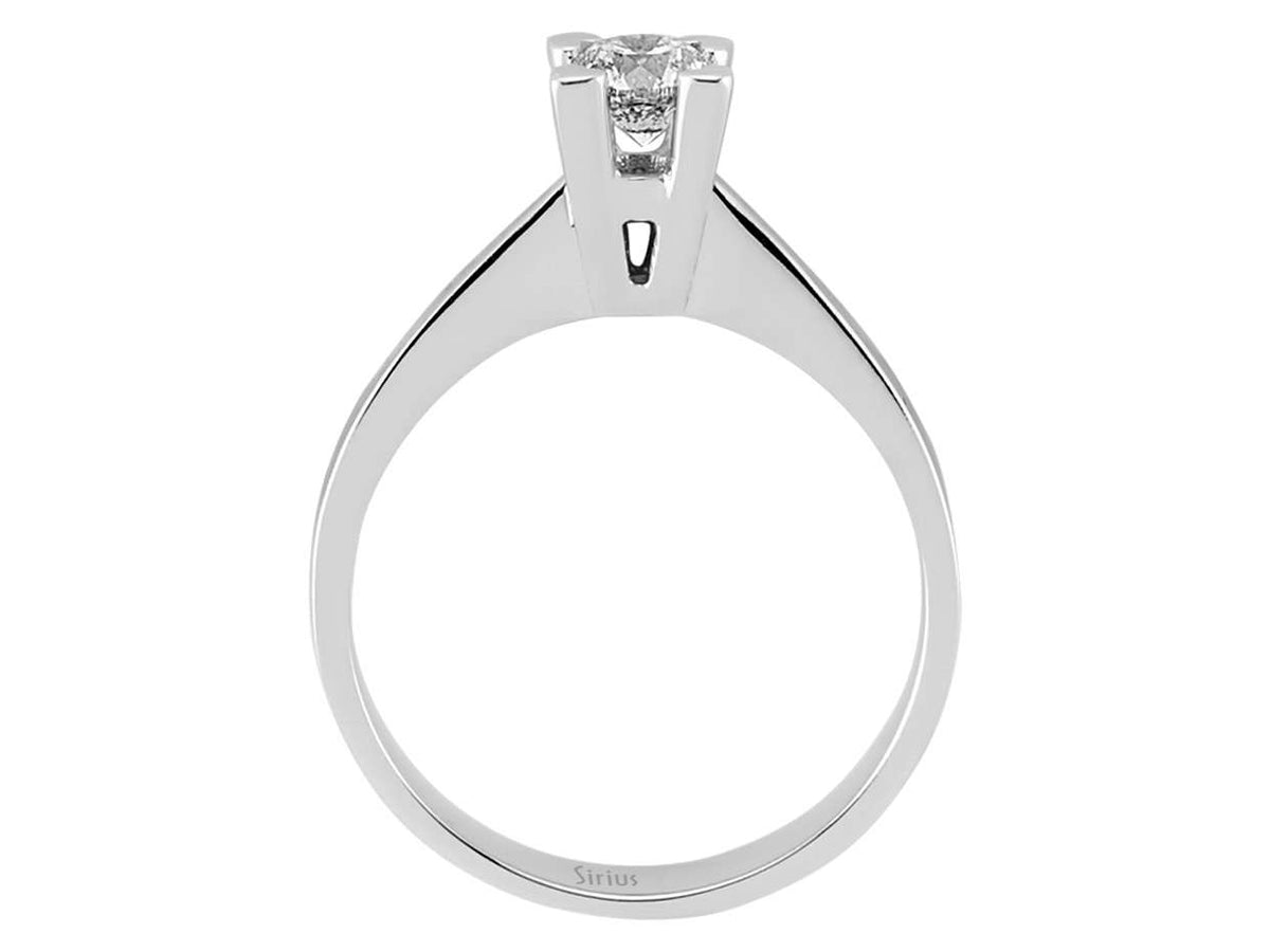 0,39 Karat Diamant Solitär Ring – handgefertigter Diamantschmuck aus Feingold | Sirius Diamant