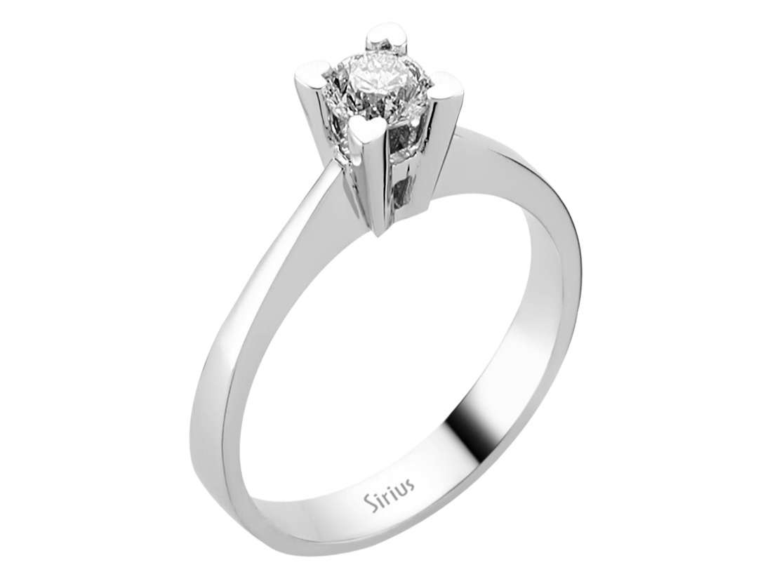 0,39 Karat Diamant Solitär Ring – handgefertigter Diamantschmuck aus Feingold | Sirius Diamant