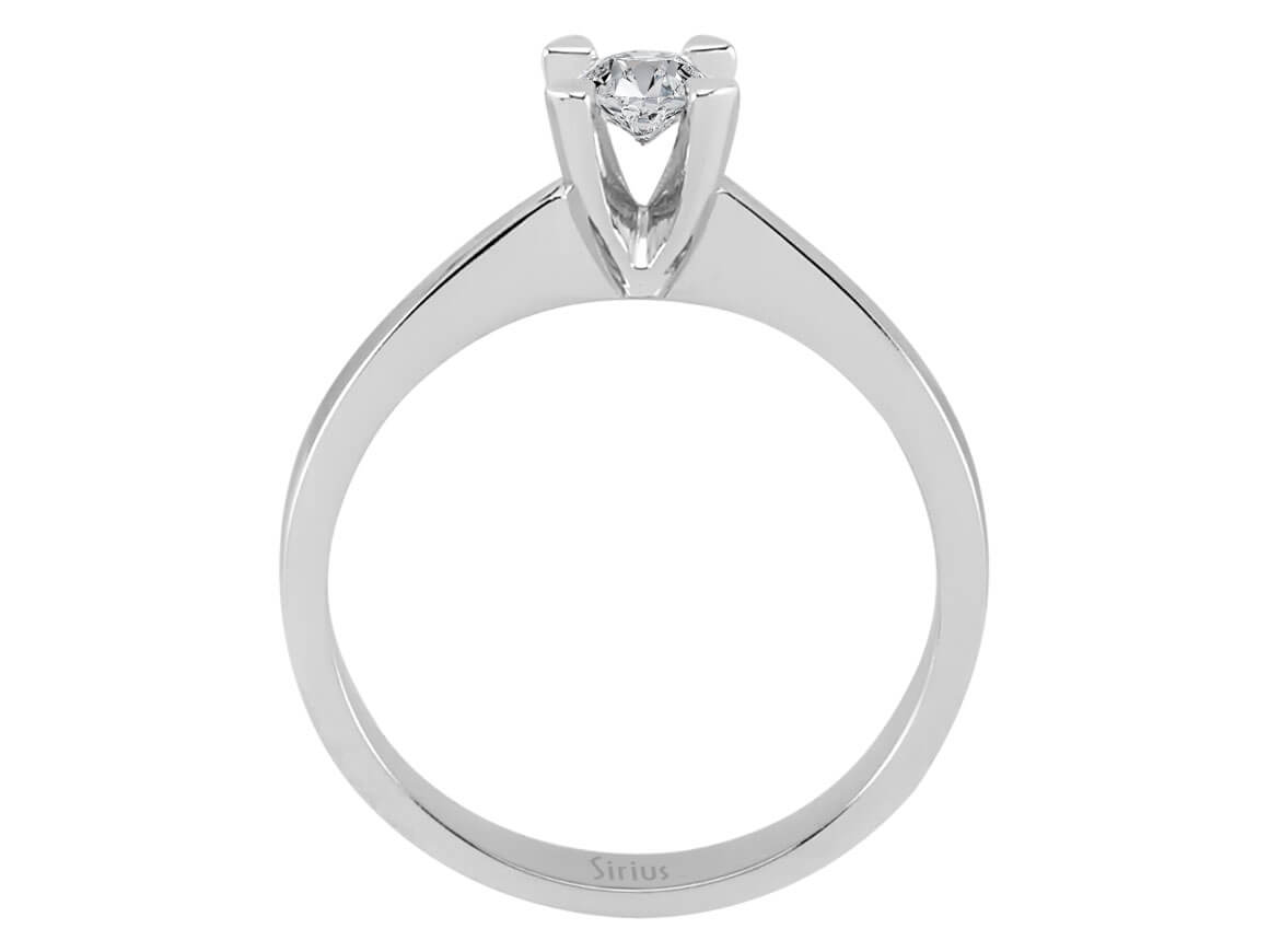 0,23 Karat Diamant Solitär Ring - handgefertigter Diamantschmuck aus Feingold | Sirius Diamant
