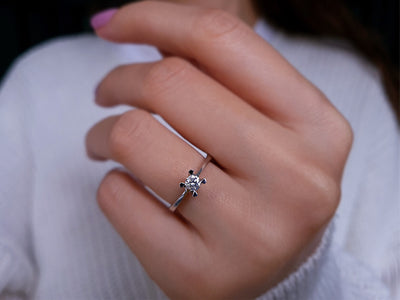 0.23 carat diamond solitaire ring