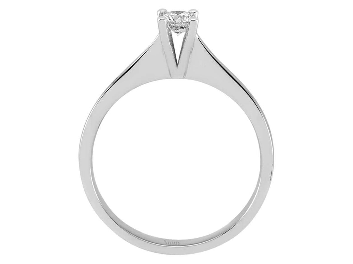 0,23 Carat Diamant Solitär Ring - handgefertigter Diamantschmuck aus Feingold | Sirius Diamant