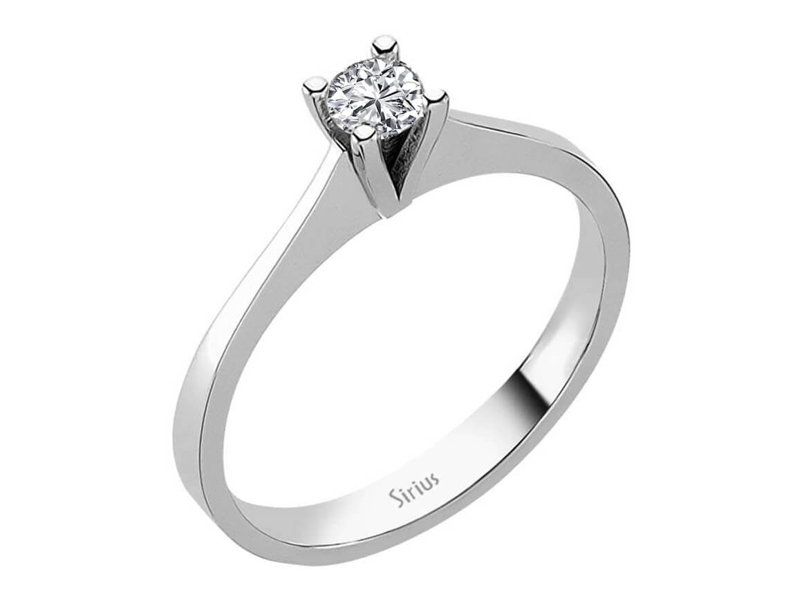 0,23 Carat Diamant Solitär Ring - handgefertigter Diamantschmuck aus Feingold | Sirius Diamant