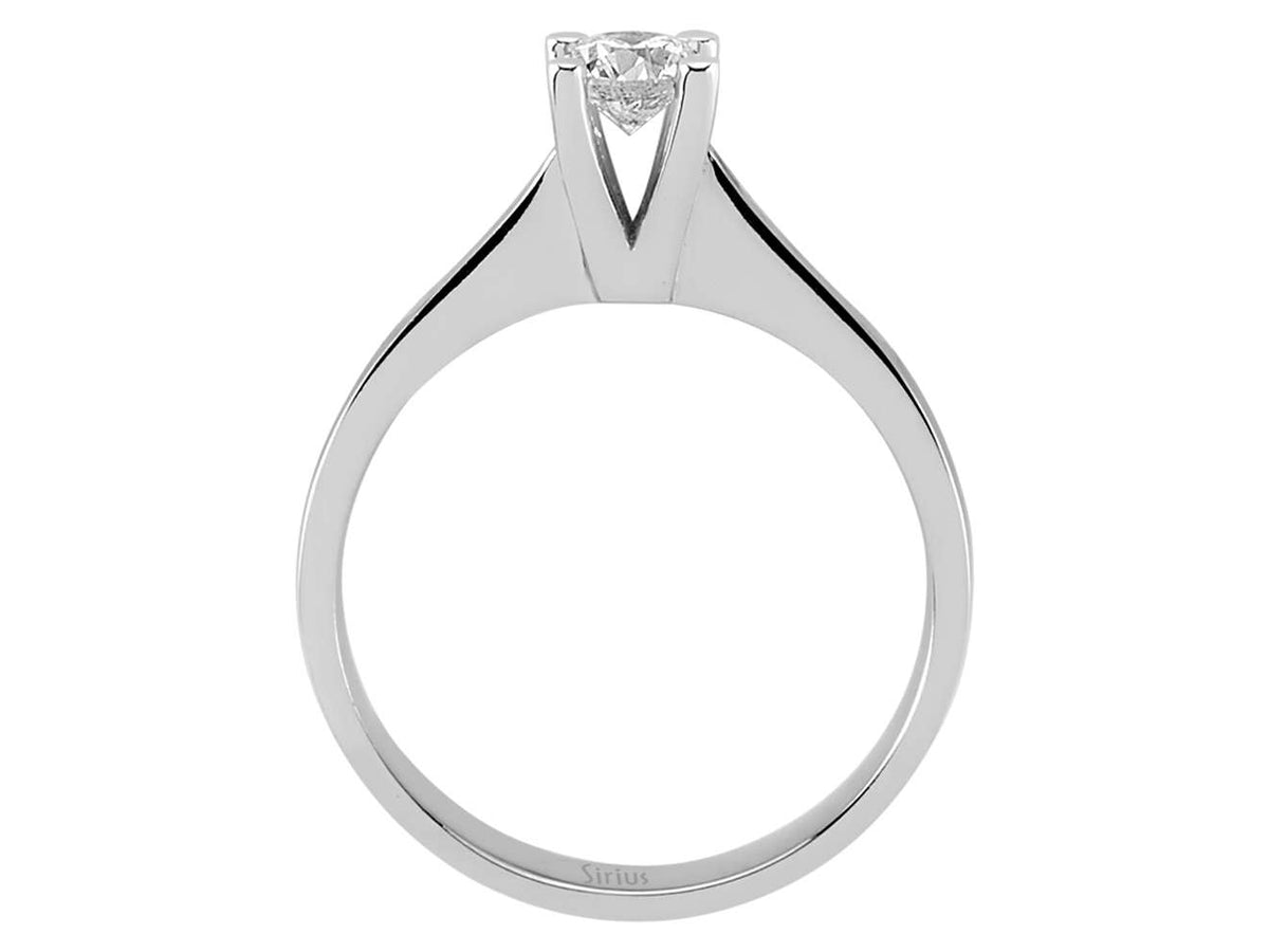 0,41 Karat Diamant Solitär Ring - handgefertigter Diamantschmuck aus Feingold | Sirius Diamant