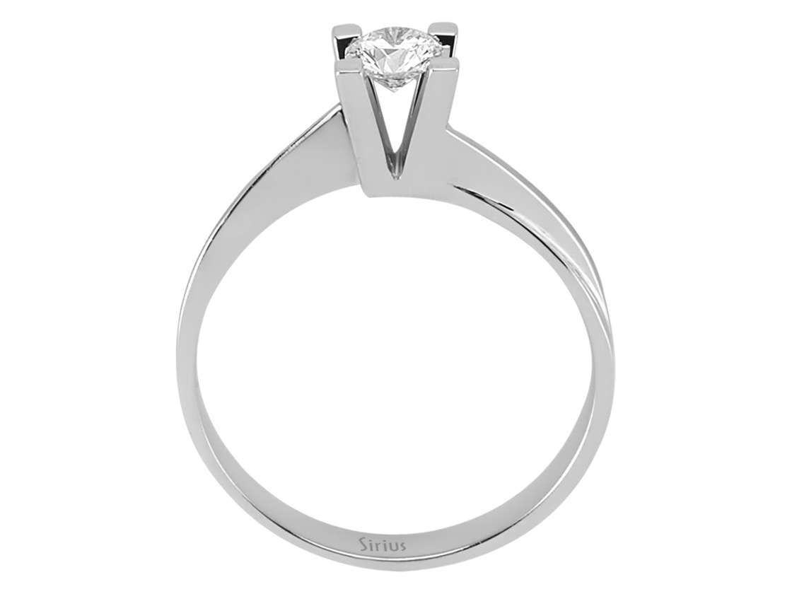 0,29 Karat Diamant Solitär Ring - handgefertigter Diamantschmuck aus Feingold | Sirius Diamant