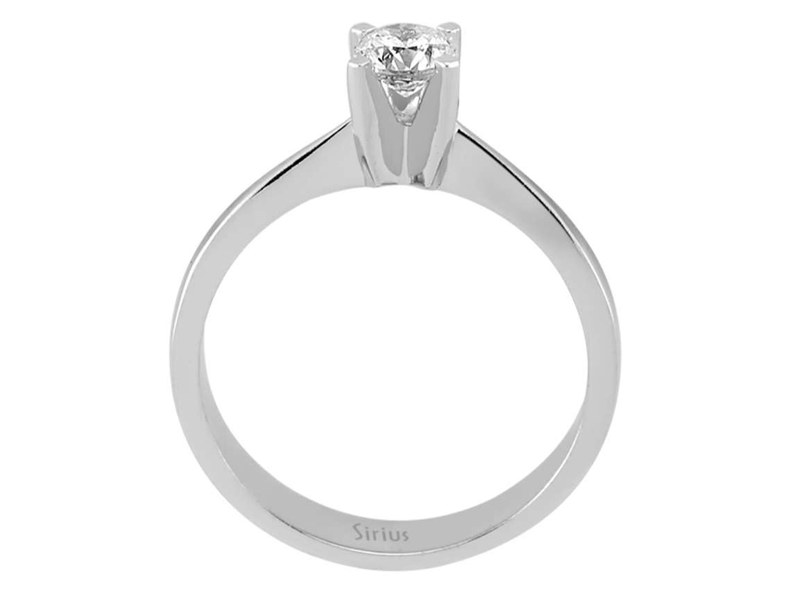 0,41 Karat Diamant Solitär Ring – handgefertigter Diamantschmuck aus Feingold | Sirius Diamant