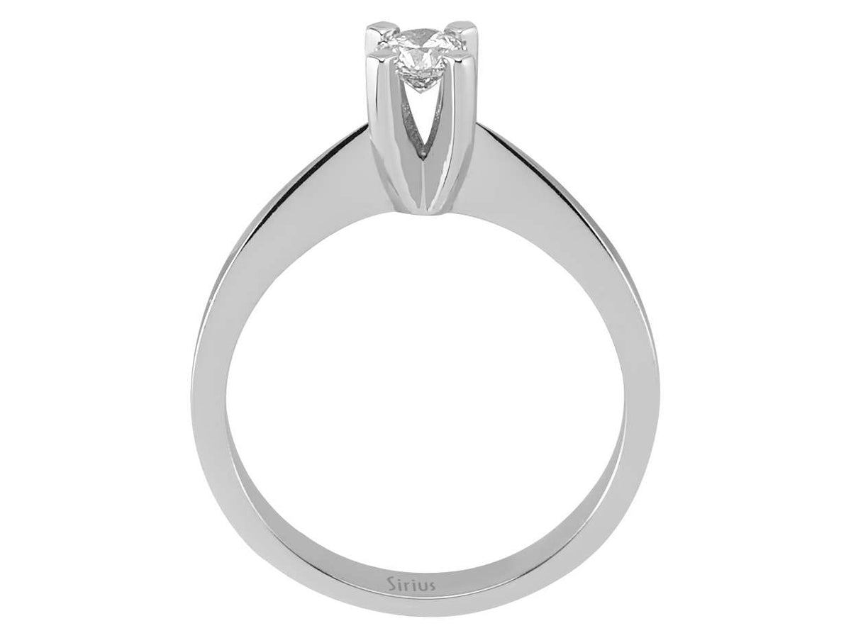 0,30 Karat Diamant Solitär Ring - handgefertigter Diamantschmuck aus Feingold | Sirius Diamant