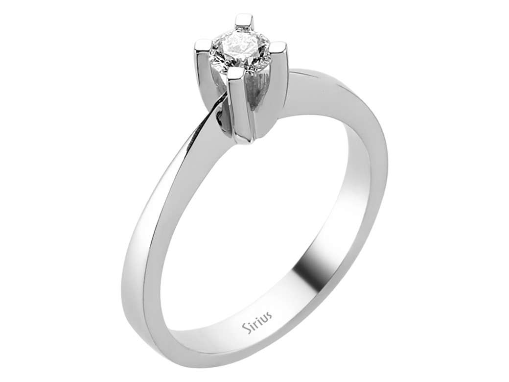 0,30 Karat Diamant Solitär Ring - handgefertigter Diamantschmuck aus Feingold | Sirius Diamant