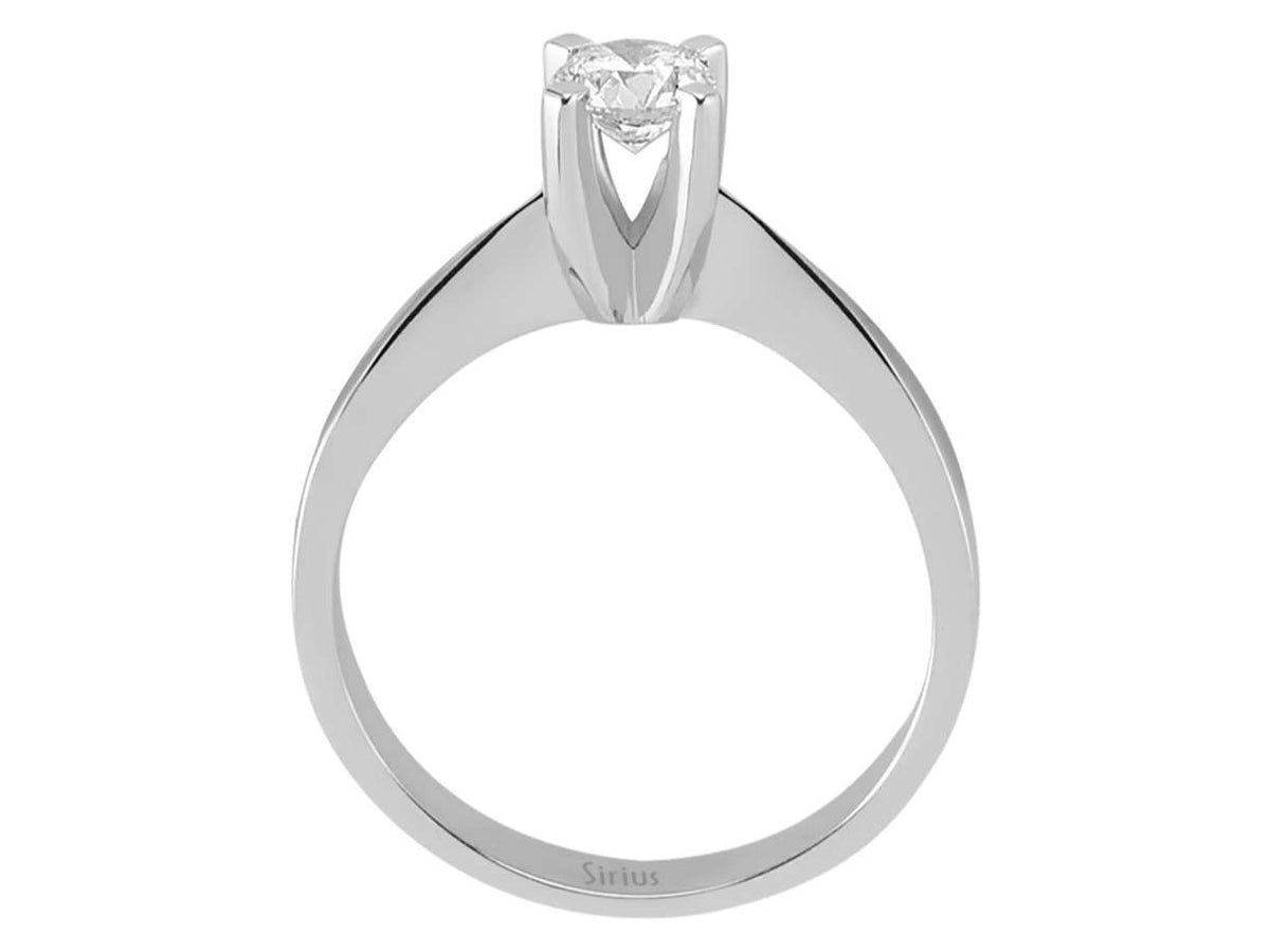0,44 Karat Diamant Solitär Ring - handgefertigter Diamantschmuck aus Feingold | Sirius Diamant