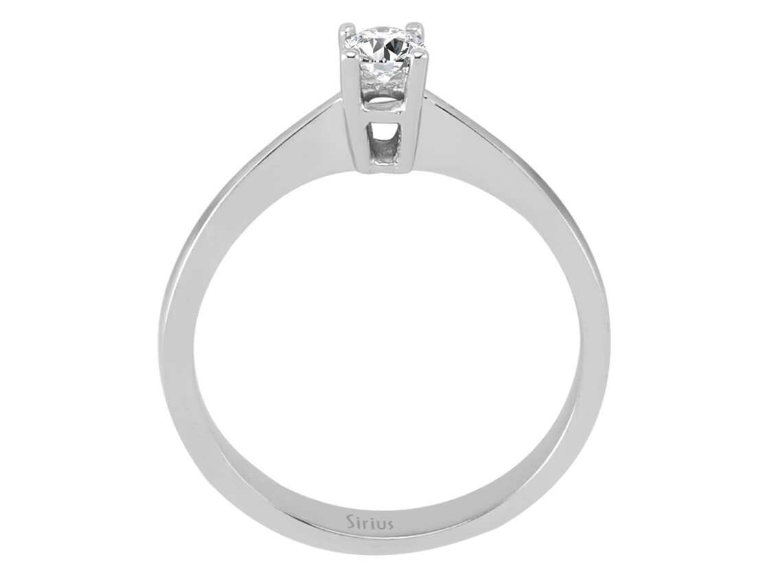 0,19 Karat Diamant Solitär Ring - handgefertigter Diamantschmuck aus Feingold | Sirius Diamant