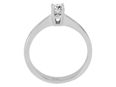 0.19 carat diamond solitaire ring