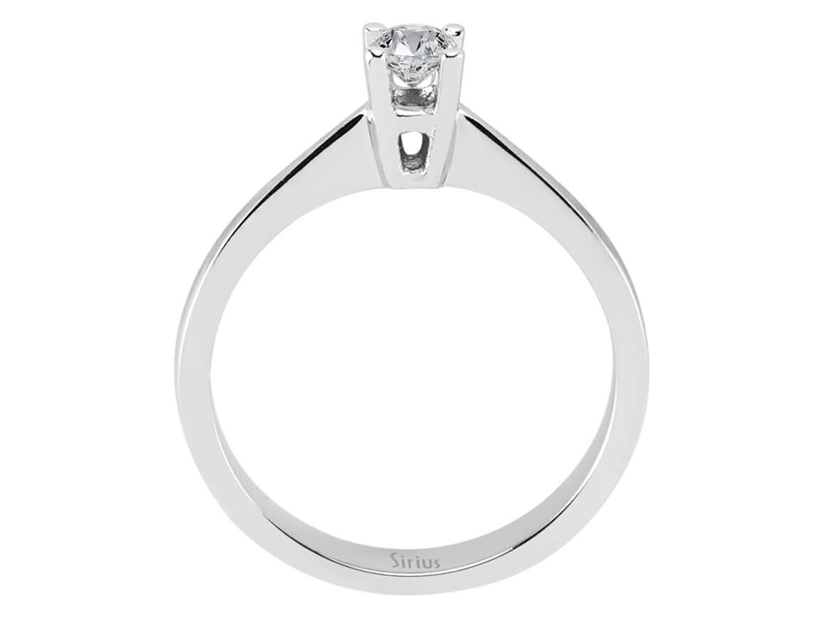 G Farbe 0,24 Karat Diamant-Solitär-Ring - handgefertigter Diamantschmuck aus Feingold | Sirius Diamant