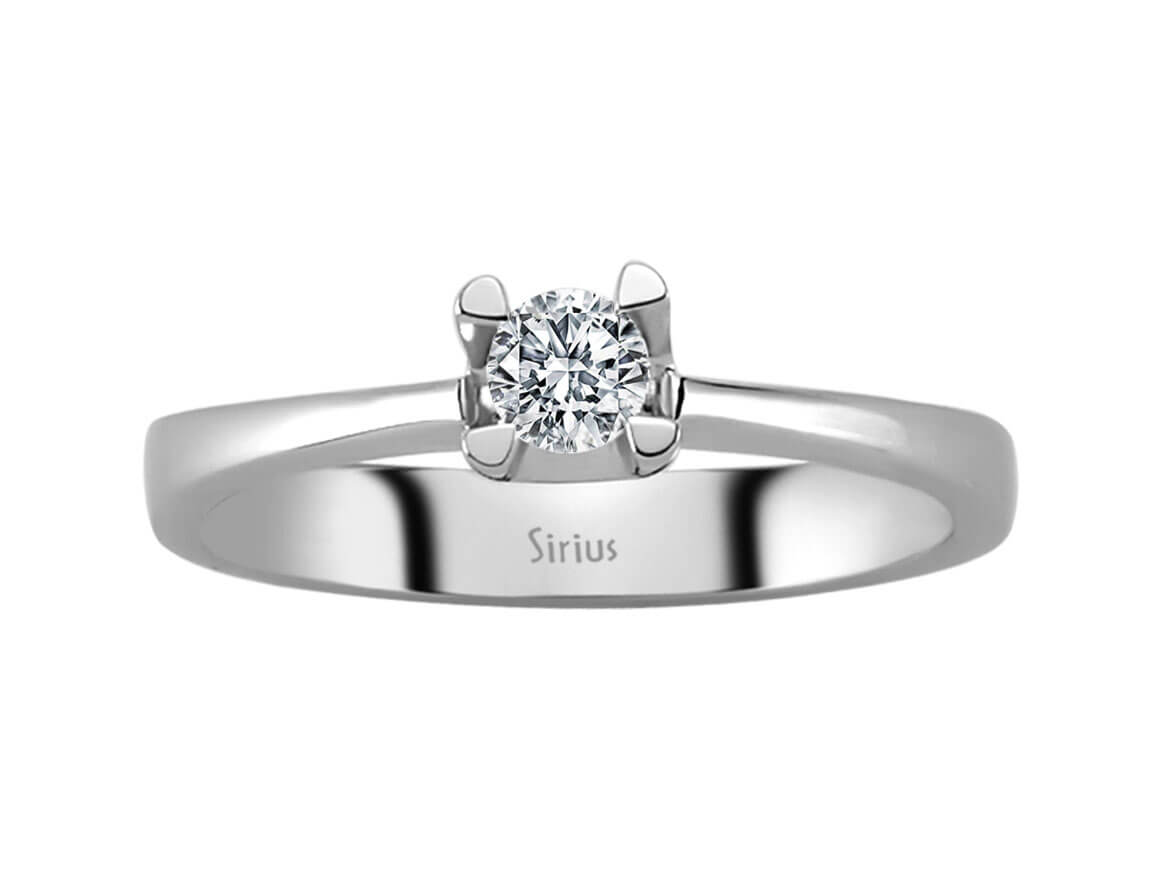0,24 Karat Diamant-Solitär-Ring - handgefertigter Diamantschmuck aus Feingold | Sirius Diamant