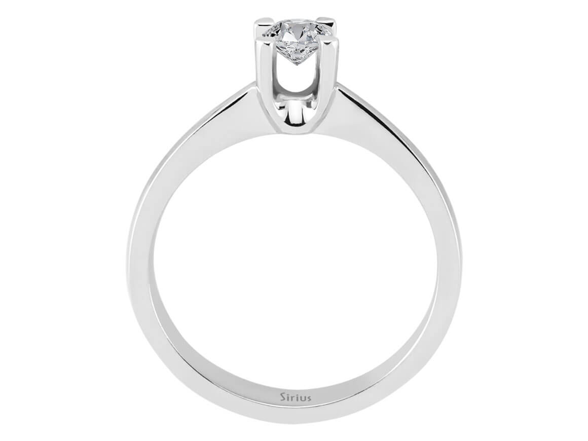 0,24 Karat Diamant-Solitär-Ring - handgefertigter Diamantschmuck aus Feingold | Sirius Diamant