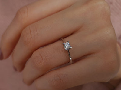 0.24 carat diamond solitaire ring