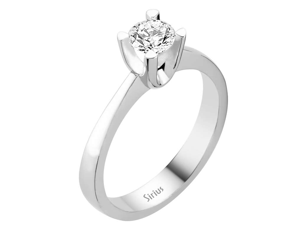 0,50 Karat Diamant Solitär Ring – handgefertigter Diamantschmuck aus Feingold | Sirius Diamant