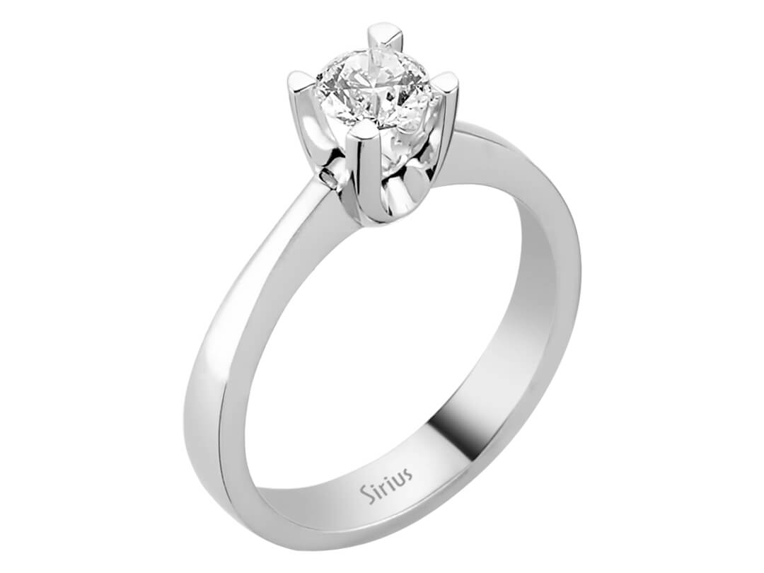 0,60 Karat Diamant Solitär Ring – handgefertigter Diamantschmuck aus Feingold | Sirius Diamant