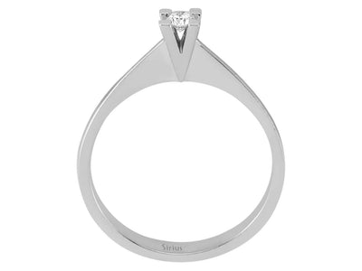 0.08 carat diamond solitaire ring