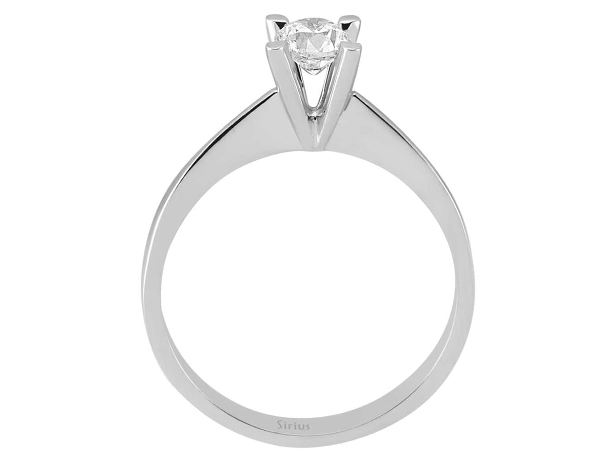 0,39 Karat Diamant Solitär Ring - handgefertigter Diamantschmuck aus Feingold | Sirius Diamant