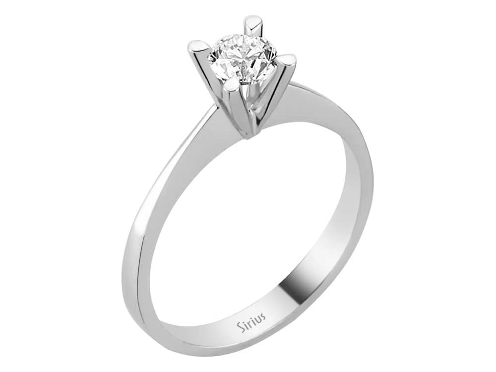 0,39 Karat Diamant Solitär Ring - handgefertigter Diamantschmuck aus Feingold | Sirius Diamant