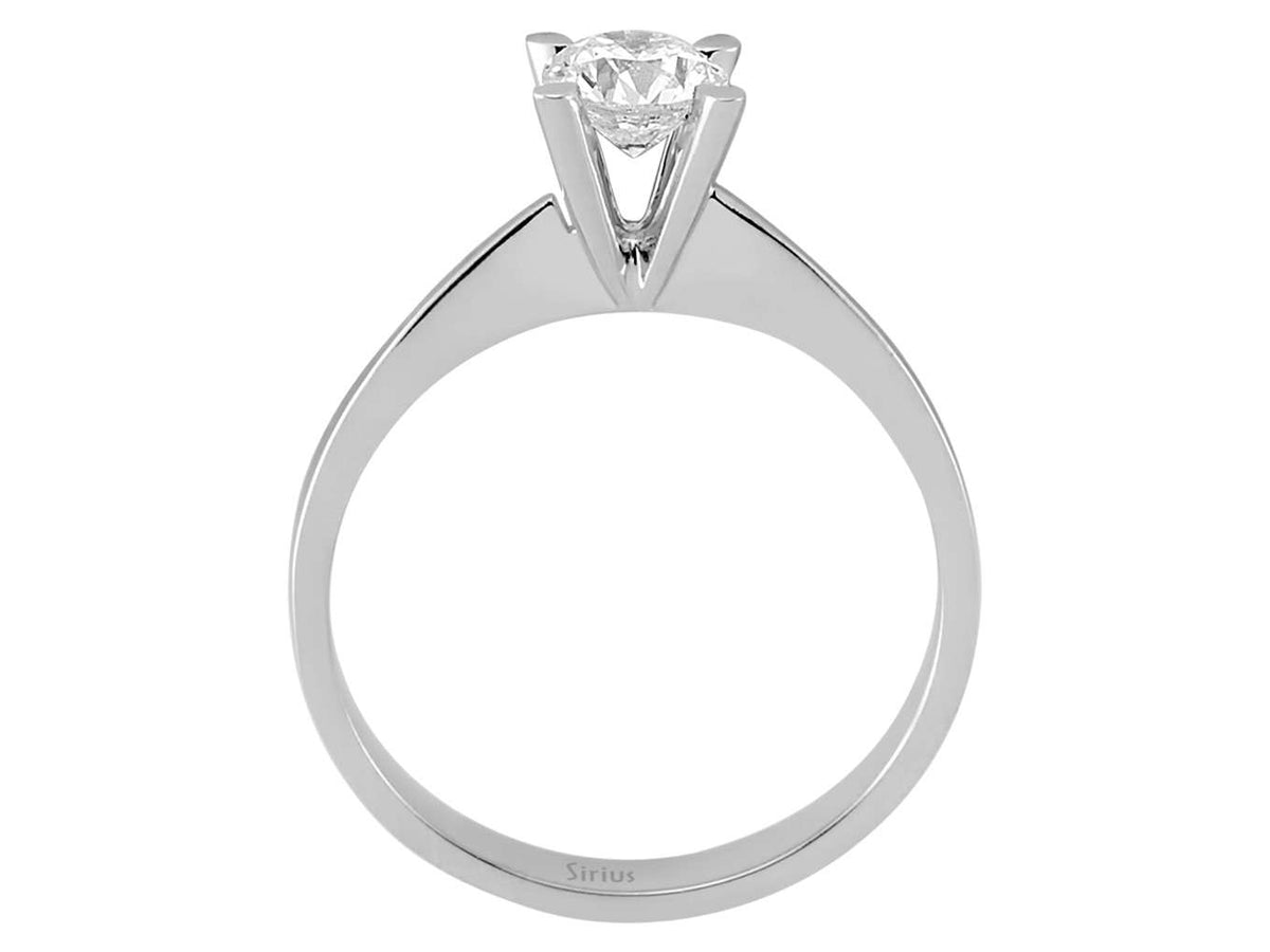 0,53 Karat Diamant Solitär Ring - handgefertigter Diamantschmuck aus Feingold | Sirius Diamant