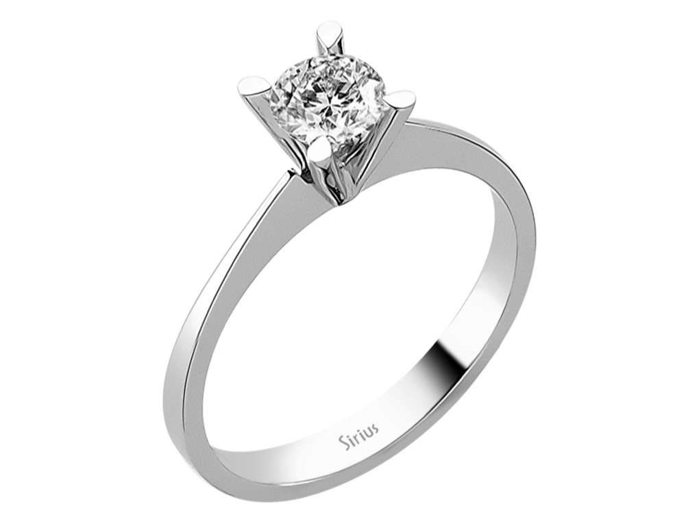 0,53 Karat Diamant Solitär Ring - handgefertigter Diamantschmuck aus Feingold | Sirius Diamant