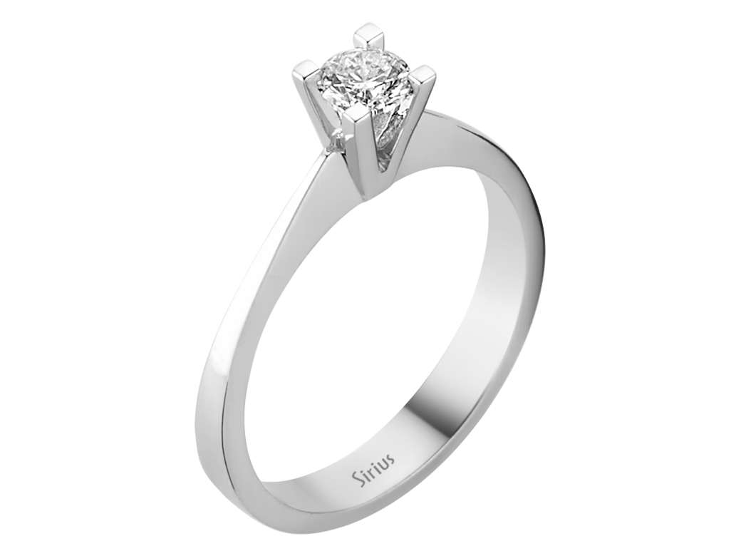 0,31 Karat Diamant Solitär Ring - handgefertigter Diamantschmuck aus Feingold | Sirius Diamant