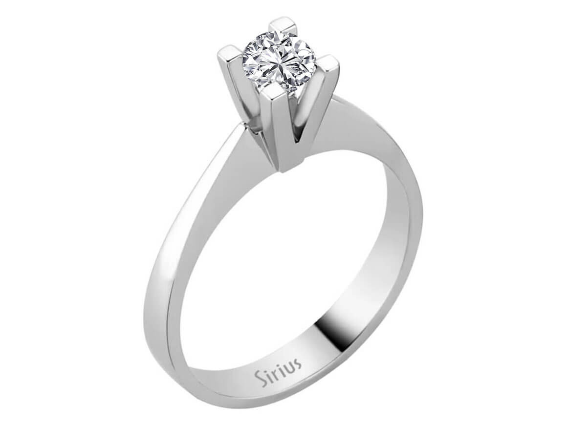 0,40 Carat Diamant Solitär Ring - handgefertigter Diamantschmuck aus Feingold | Sirius Diamant